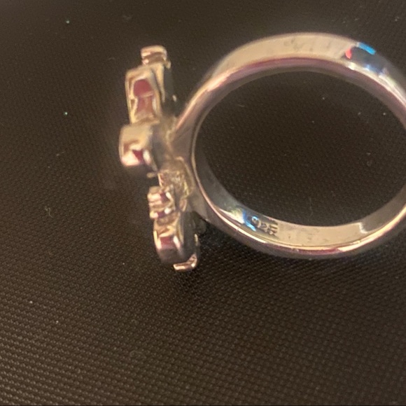 925 Solid Sterling Silver Boy Girl Mom Ring size 8 mother - Picture 4 of 4